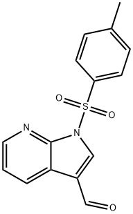 氢-吡咯并[2,3 - B]吡啶- 3 -甲醛,1 - [(4 -甲基苯基)磺酰] - 结构式