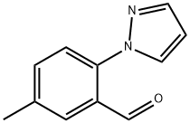 5-METHYL-2-(1H-PYRAZOL-1-YL)BENZALDEHYDE Struktur