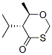 1,3-Oxathian-4-one,6-methyl-5-(1-methylethyl)-,trans-(9CI) 结构式