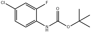 (4-chloro-2-fluoro-phenyl)-carbaMic acid tert-butyl ester Struktur