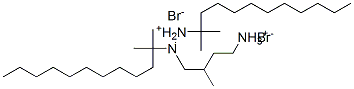 N,N'-bis(dimethylundecyl)-3-methylaza-1,5-pentanediammonium dibromide 结构式