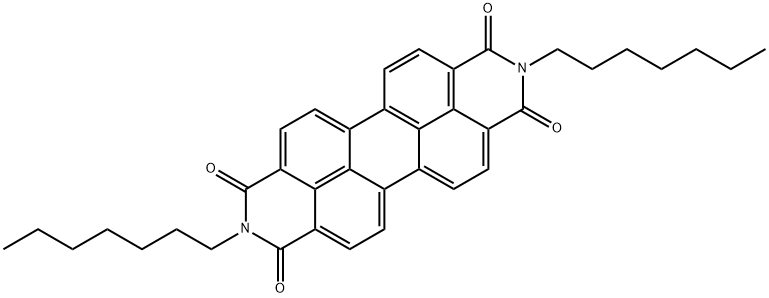 N,N'-DI(N-HEPTYL)-PERYLENE-TETRACARBONIC ACID, DIAMIDE Structure