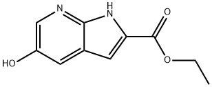 1H-Pyrrolo[2,3-b]pyridine-2-carboxylic acid, 5-hydroxy-, ethyl ester Structure