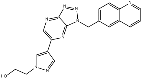 956905-27-4 2-[4-[1-(喹啉-6-甲基)-1H-[1,2,3]三唑并[4,5-B]吡嗪-6-基]-1H-吡唑-1-基]乙醇