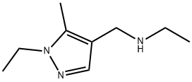 N-[(1-乙基-5-甲基-1H-吡唑-4-基)甲基]乙胺 结构式