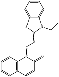 1-[[3-乙基-2(3H)-苯并噻唑亚基]亚乙基]-2(1H)-萘酮, 95697-53-3, 结构式