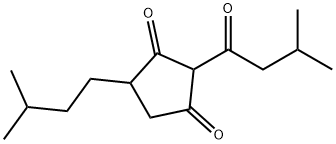 4-(3-Methylbutyl)-2-(3-methyl-1-oxobutyl)-1,3-cyclopentanedione Structure