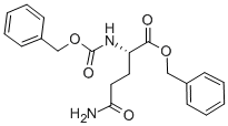 N2-(ベンジルオキシカルボニル)-L-グルタミンベンジル 化学構造式