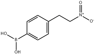 4-(2-ニトロエチル)フェニルボロン酸 化学構造式