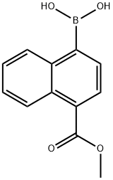 4-(Methoxycarbonyl)naphthalen-1-ylboronic acid 化学構造式