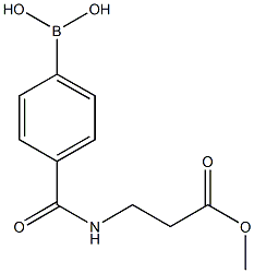 methyl 3-(4-boronobenzoylamino)propionate Structure