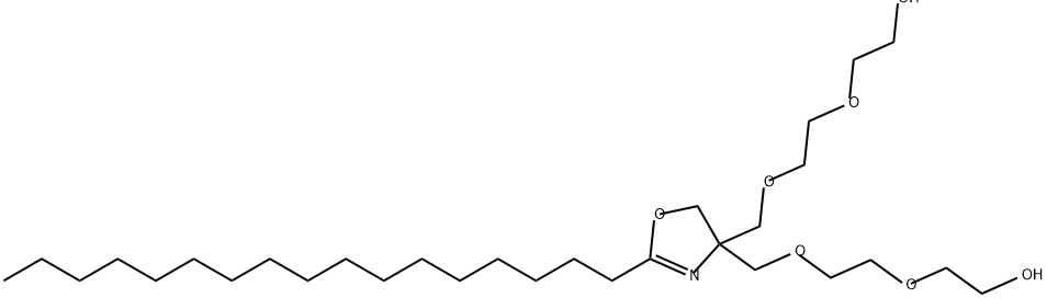 2,2'-[(2-十七烷基-4(5H)-亚恶唑基)双(亚甲基氧-2,1-乙二基氧)]双乙醇,95706-86-8,结构式