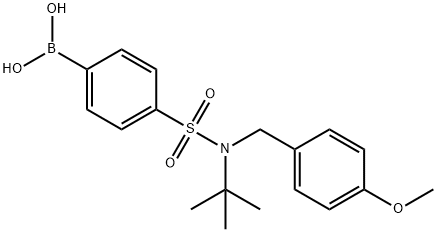 N-t-Butyl-N-(4-methoxybenzyl) 4-boronobenzenesulfonamide Structure