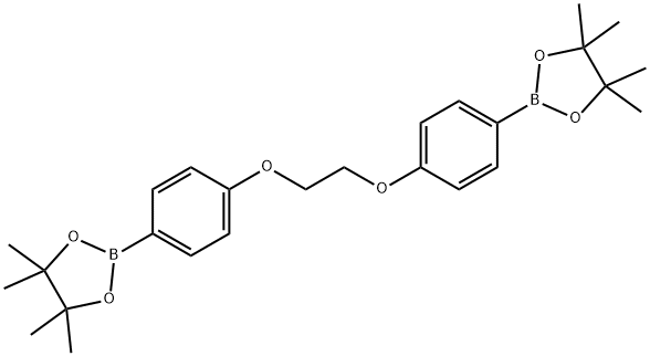 1,2-Bis(4-(4,4,5,5-tetramethyl-1,3,2-dioxaborolan-2-yl)phenoxy)ethane Structure