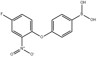 4-Boronophenyl 4-fluoro-2-nitrophenyl ether Struktur
