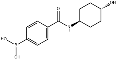 4-(TRANS-4-HYDROXYCYCLOHEXYLCARBAMOYL)PHENYLBORONIC ACID,957062-70-3,结构式