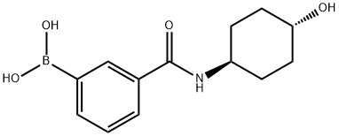 3-(TRANS-4-HYDROXYCYCLOHEXYLCARBAMOYL)PHENYLBORONIC ACID,957062-71-4,结构式