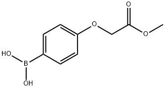4-(2-メトキシ-2-オキソエトキシ)フェニルボロン酸 化学構造式
