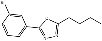 2-(3-Bromophenyl)-5-butyl-1,3,4-oxadiazole Structure
