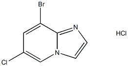 8-BROMO-6-CHLOROIMIDAZO[1,2-A]PYRIDINE, HCL,957120-39-7,结构式