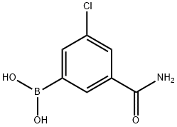 3-BORONO-5-CHLOROBENZAMIDE,957120-53-5,结构式