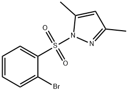 1-(2-Bromophenylsulfonyl)-3,5-dimethyl-1H-pyrazole Struktur