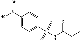 4-(N-PROPIONYLSULFAMOYL)PHENYLBORONIC ACID, 957121-17-4, 结构式