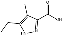 5-乙基-4-甲基-1H-吡唑-3-羧酸, 957129-38-3, 结构式