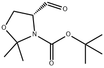 TERT-BUTYL (R)-(+)-4-FORMYL-2,2-DIMETHYL-3-OXAZOLIDINECARBOXYLATE Structure