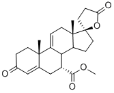 (7a,17a)-17-Hydroxy-3-oxo-pregna-4,9(11)-diene-7,21-dicarboxylicacid g-lactone methyl ester Struktur