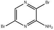 3,6-dibromopyrazin-2-amine Structure