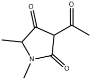 2,4-Pyrrolidinedione, 3-acetyl-1,5-dimethyl- (9CI) 化学構造式