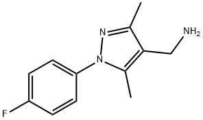 1-[1-(4-fluorophenyl)-3,5-dimethyl-1H-pyrazol-4-yl]methanamine(SALTDATA: HCl)|{[1-(4-氟苯基)-3,5-二甲基-1H-吡唑-4-基]甲基}胺盐酸盐