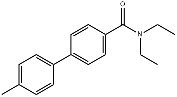 N,N-二乙基-4'-甲基联苯-4-甲酰胺 结构式