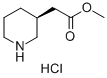 (S)-3-哌啶乙酸甲酯盐酸盐 结构式