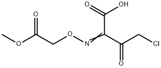 4-氯-2-(Z)-甲氧基甲酰甲氧基亚氨基-3-氧代丁酸, 95759-10-7, 结构式