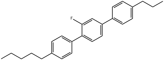 2'-フルオロ-4-ペンチル-4''-プロピル-1,1':4',1''-テルフェニル 化学構造式