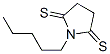 2,5-Pyrrolidinedithione,  1-pentyl-,95765-52-9,结构式
