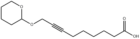 9-(テトラヒドロ-2H-ピラン-2-イルオキシ)-7-ノニン酸 化学構造式