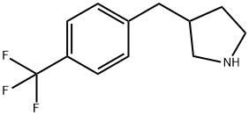 3-(4-(trifluoromethyl)benzyl)pyrrolidine 化学構造式