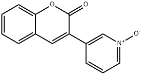 3-(2-Oxo-2H-1-benzopyran-3-yl)pyridine 1-oxide Structure