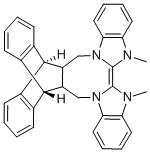 (12a,18a)-5,6,12,12a,13,18,18a,19-Octahydro-5,6-dimethyl-13,18[1',2']-benzenobisbenzimidazo [1,2-b:2',1'-d]benzo[i][2.5]benzodiazocine Structure