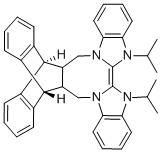 11,12-Bis[1,3-dihydro-3-(i-propyl)-2H-benzimidazol-2-ylidene-3-methylene]-9,10-dihydro-9,10-ethanoanthracene Structure