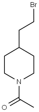 ETHANONE,1-[4-(2-BROMOETHYL)-1-PIPERIDINYL]- 化学構造式
