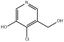 3-Pyridinemethanol,  4-chloro-5-hydroxy- 化学構造式