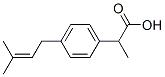 Benzeneacetic acid, -alpha--methyl-4-(3-methyl-2-butenyl)-, (+)- (9CI) Struktur