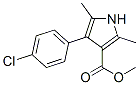 1H-Pyrrole-3-carboxylicacid,4-(4-chlorophenyl)-2,5-dimethyl-,methylester(9CI) 结构式