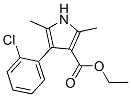 1H-Pyrrole-3-carboxylicacid,4-(2-chlorophenyl)-2,5-dimethyl-,ethylester(9CI),95838-65-6,结构式