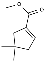 1-Cyclopentene-1-carboxylic acid, 4,4-dimethyl-, methyl ester (9CI) 结构式