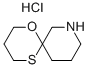 1-Oxa-5-thia-8-aza-spiro[5.5]undecane hydrochloride 化学構造式